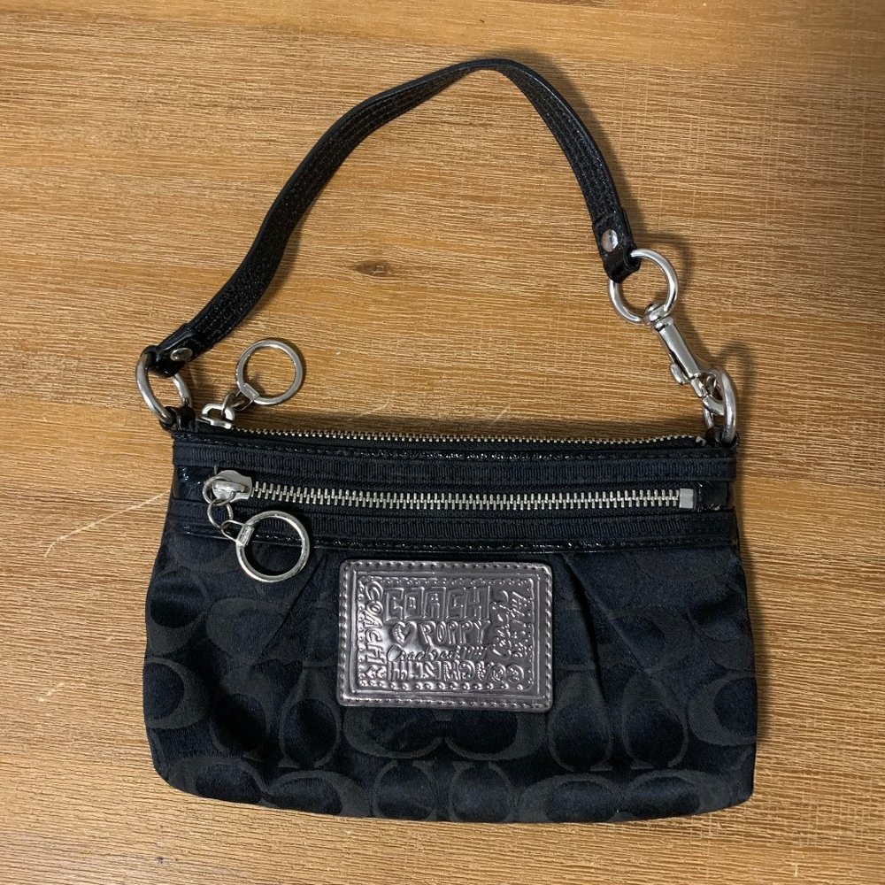 Coach Poppy Signature Large Wristlet